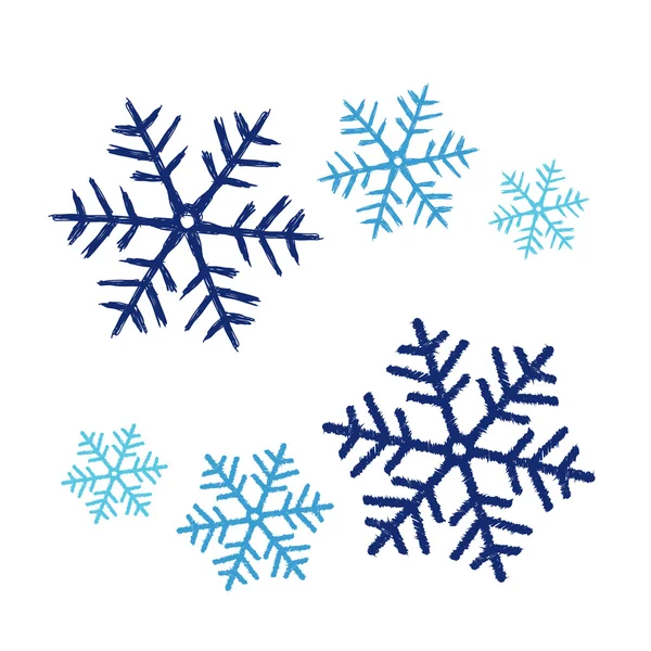Snow flakes Doodle Stock Vector by ©yusak_p 54948693